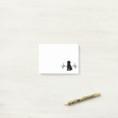 落書きの心拍 ポストイット (デスク上)