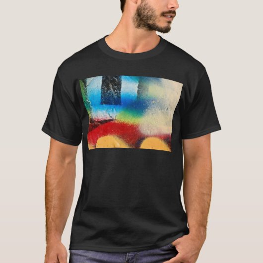 落書きの抽象芸術のペンキの背景 Tシャツ (正面)