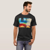 落書きの抽象芸術のペンキの背景 Tシャツ (正面フル)