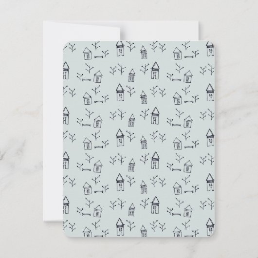 落書きの木及び家 (裏面)