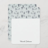 落書きの木及び家 (正面/裏面)