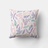 落書きの植物の葉のパターン(の模様が)あるな枕 クッション (裏面)