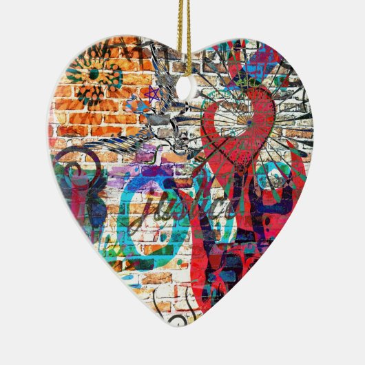 落書きの正義 セラミックオーナメント (右)