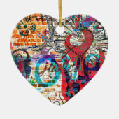 落書きの正義 セラミックオーナメント (正面)