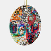 落書きの正義 セラミックオーナメント (右)