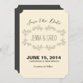 落書きの渦巻の保存日付 セーブザデート (正面/裏面)