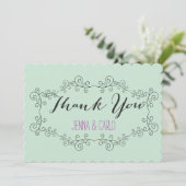 落書きの渦巻は感謝していしています サンキューカード (スタンド正面)