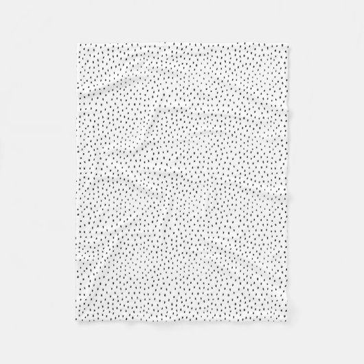 落書きの点のフリースの投球 フリースブランケット (正面)