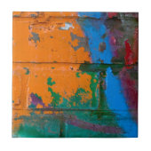 落書きの煉瓦 タイル (正面)