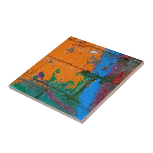 落書きの煉瓦 タイル (側面)