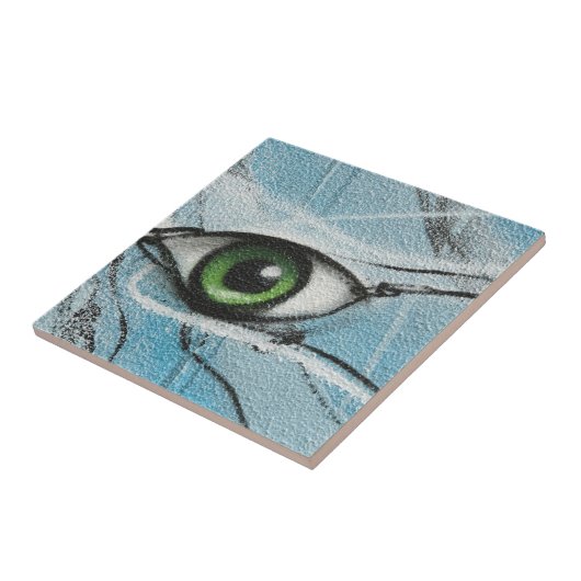 落書きの目 タイル (側面)