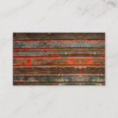 落書きの窓の名刺が付いている素朴な納屋木 名刺 (裏面)