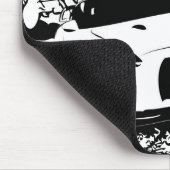 落書きの背景幕とGTR日産・スカイライン マウスパッド (コーナー)