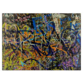 落書きの背景 カッティングボード (正面)