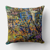 落書きの背景 クッション (裏面)