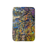 落書きの背景 バスマット (正面縦)