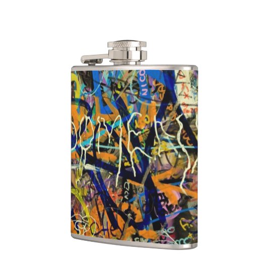 落書きの背景 フラスク (左)