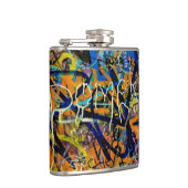 落書きの背景 フラスク (右)