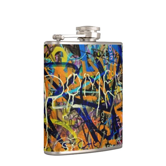 落書きの背景 フラスク (右)