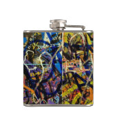 落書きの背景 フラスク (裏面)