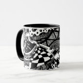 落書きの芸術のマグ マグカップ (正面左)