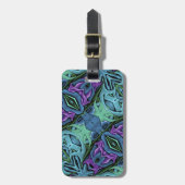 落書きの荷物のラベル ラゲッジタグ (正面縦)