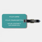 落書きの荷物のラベル ラゲッジタグ (裏面横)