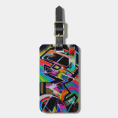 落書きの荷物タグ ラゲッジタグ (正面縦)
