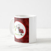 落書きの虫のてんとう虫のマグ コーヒーマグカップ (正面左)