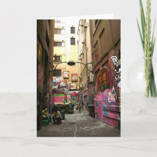 落書きの車線、メルボルン カード