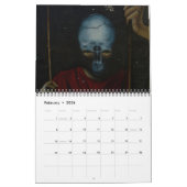 落書きの通りの芸術のカレンダー20xx カレンダー (2月 2026)