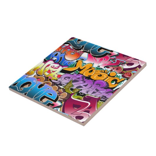 落書きの通りの芸術 タイル (側面)