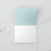 落書きの青色児のシャワーのサンキューカード サンキューカード (内部)