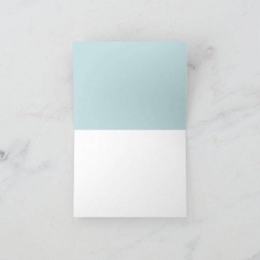 落書きの青色児のシャワーのサンキューカード サンキューカード (内部)