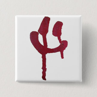 落書きの顔ボタン 缶バッジ