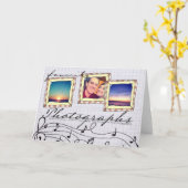 落書きのinstagramの写真カード カード (黄色い花)