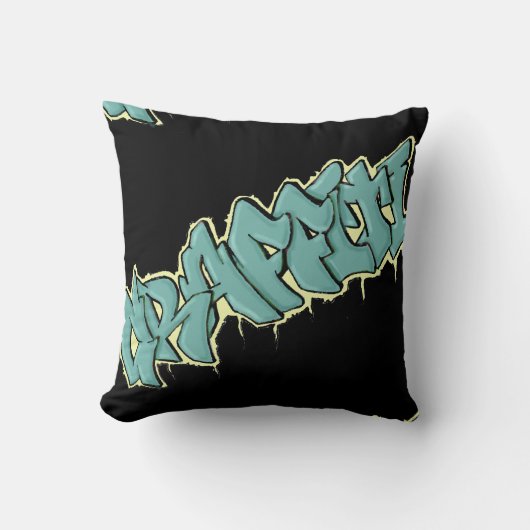 落書きのmojoの枕かクッション クッション (正面)