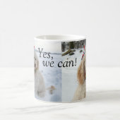 落書きのYes、私達はできます! コーヒーマグカップ (中央)