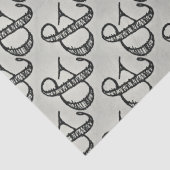 落書きアンパサンドよくはしゃぐサインおもしろいブラック&グレー 薄葉紙 (詳細)