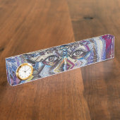 落書きアートアイズ デスクネームプレート (側面)