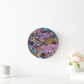 落書きアート ラウンド壁時計 (ホーム)