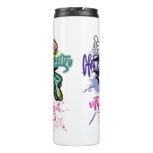 落書きイラストレーションと通り落書き文字 タンブラー (裏面)