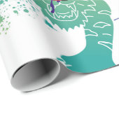 落書きイラストレーションと通り落書き文字 ラッピングペーパー (ロールコーナー)