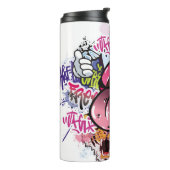落書きイラストレーションと通り落書き タンブラー (回転左)