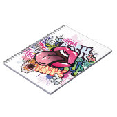 落書きイラストレーションと通り落書き ノートブック (左側)