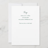 落書きイラスト付き宴会・休暇・食事パーティー 招待状 (裏面)