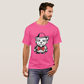 落書きウィザード:都市市街着ティー Tシャツ (正面フル)