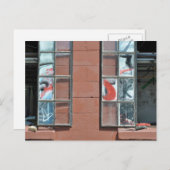 落書きウィンドウ枠 ポストカード (正面/裏面)