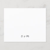 落書きカジュアル手書きモノグラム写結婚真 (裏面)