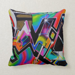 落書きカラフル枕 クッション